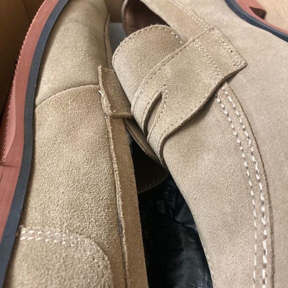 Stacy Adams Suede Sand Slip On 474403 Size 8.5M